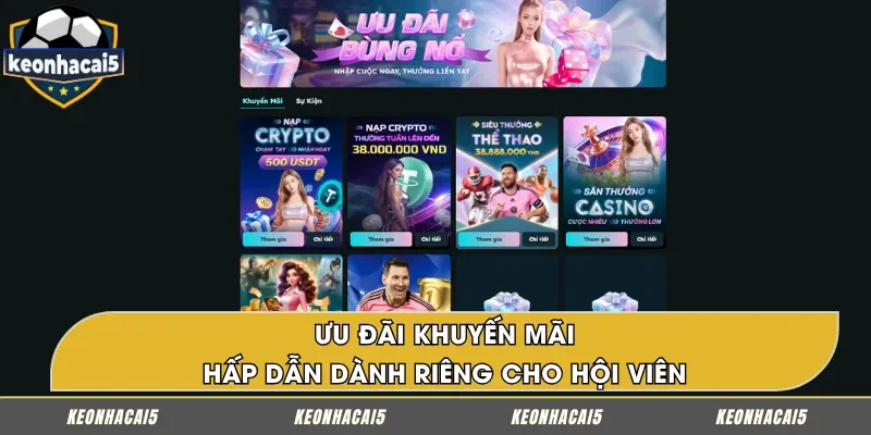 Nhà cái triển khai khuyến mãi hấp dẫn cho mọi hội viên